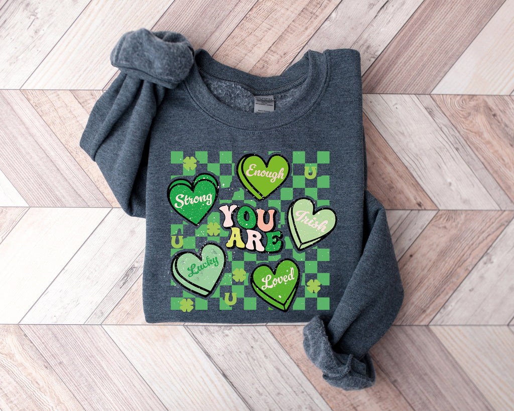 Retro St. Patrick's Day Teacher Sweatshirt: Lucky Charm Shirt