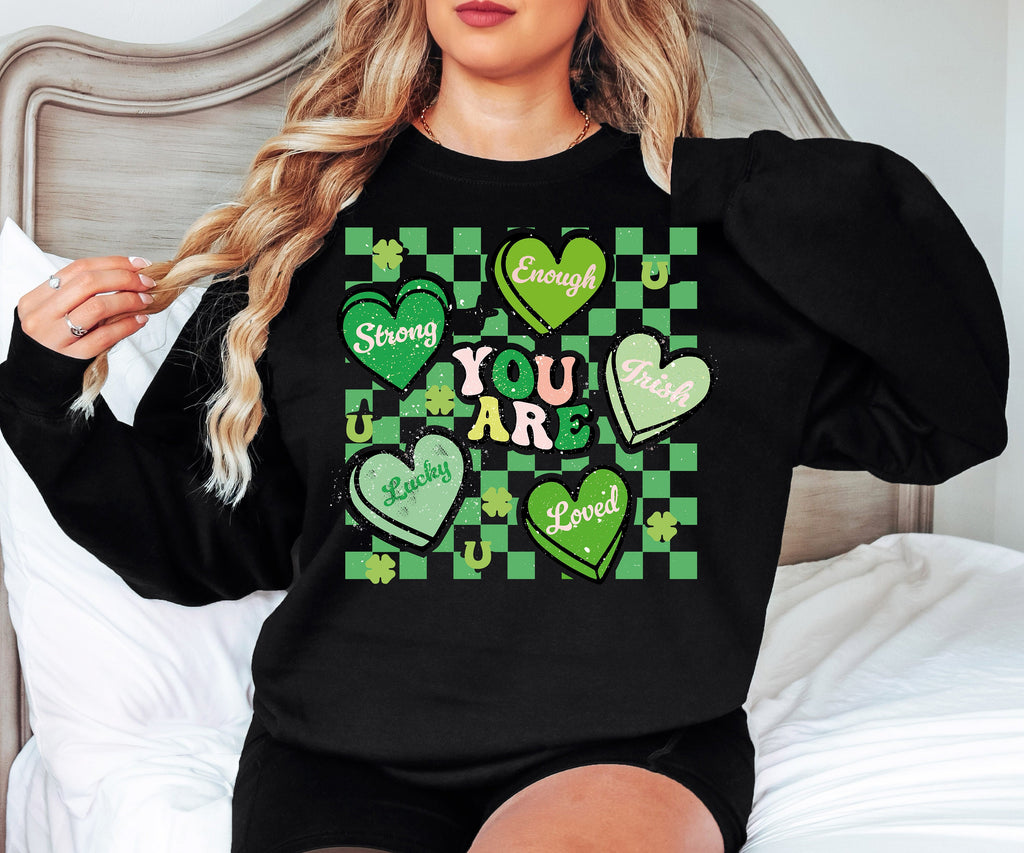 Retro St. Patrick's Day Teacher Sweatshirt: Lucky Charm Shirt