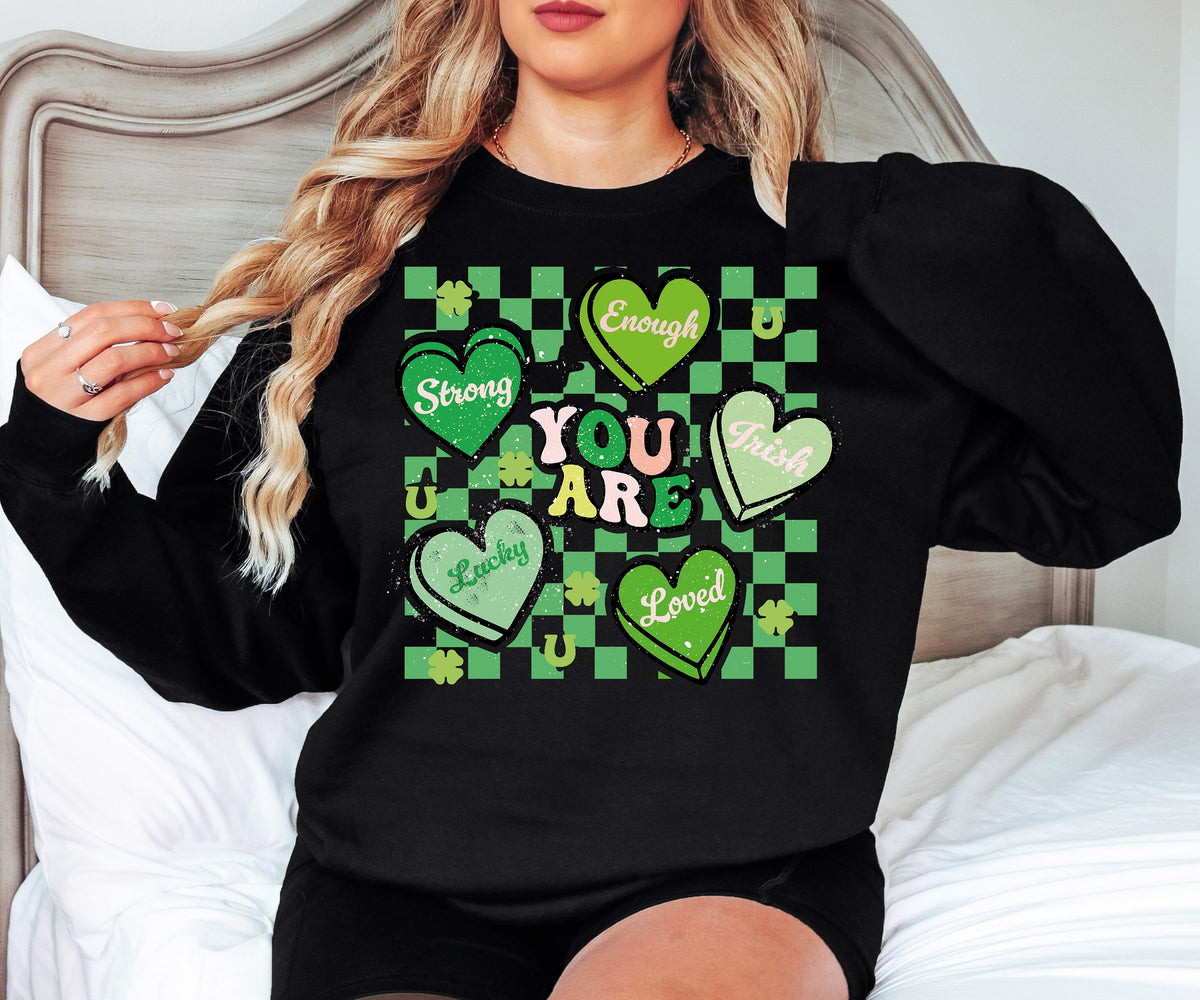 Retro St. Patrick's Day Teacher Sweatshirt: Lucky Charm Shirt