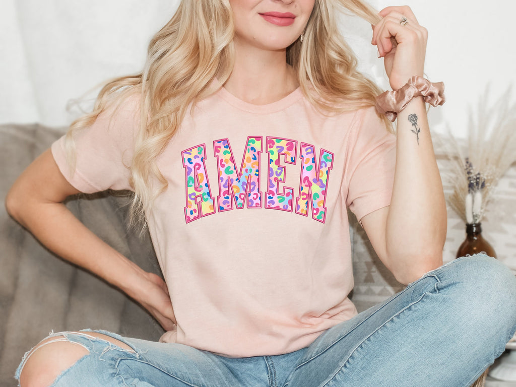 Easter Amen Shirt: Christian Faith, Colorful Easter Design