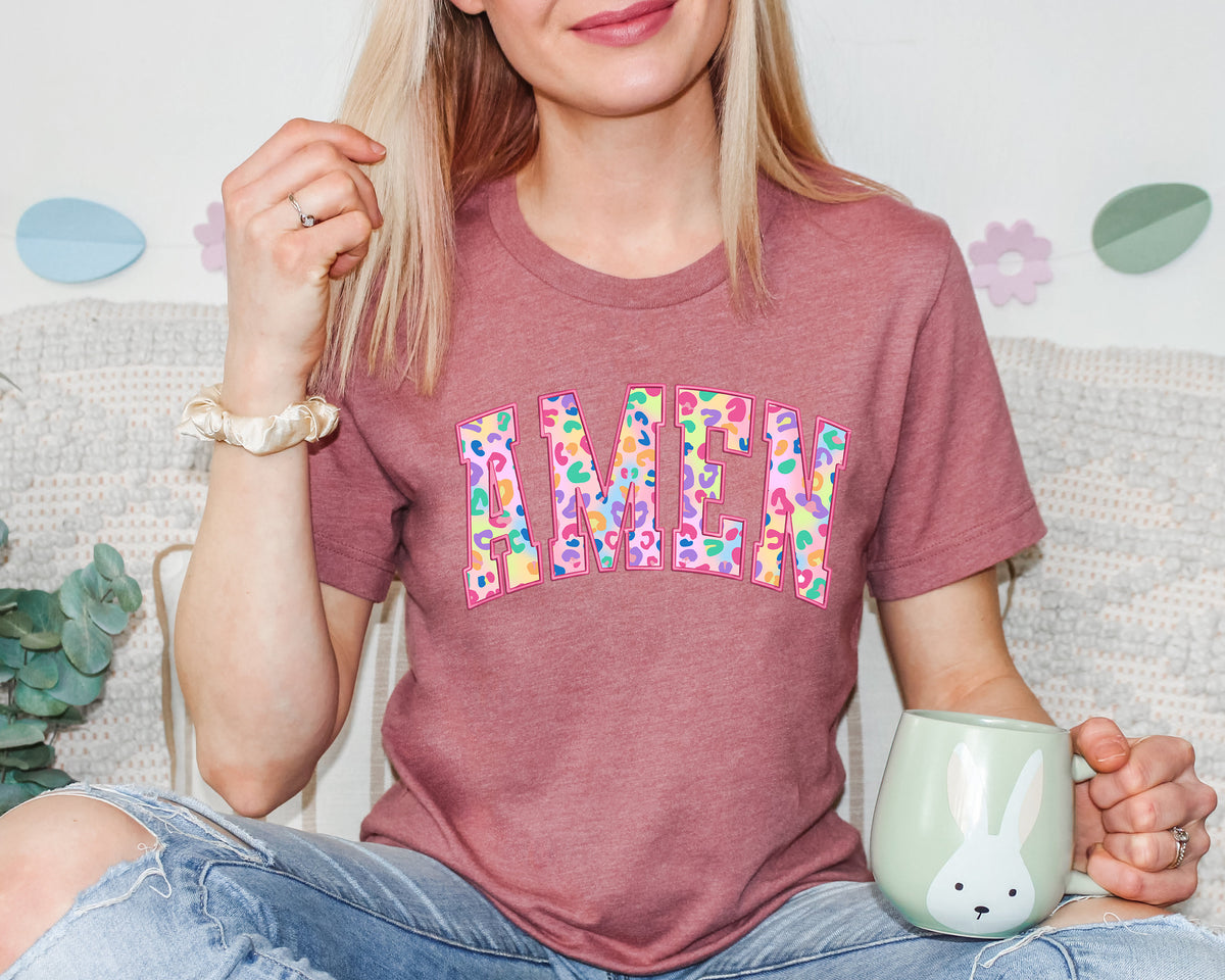 Easter Amen Shirt: Christian Faith, Colorful Easter Design