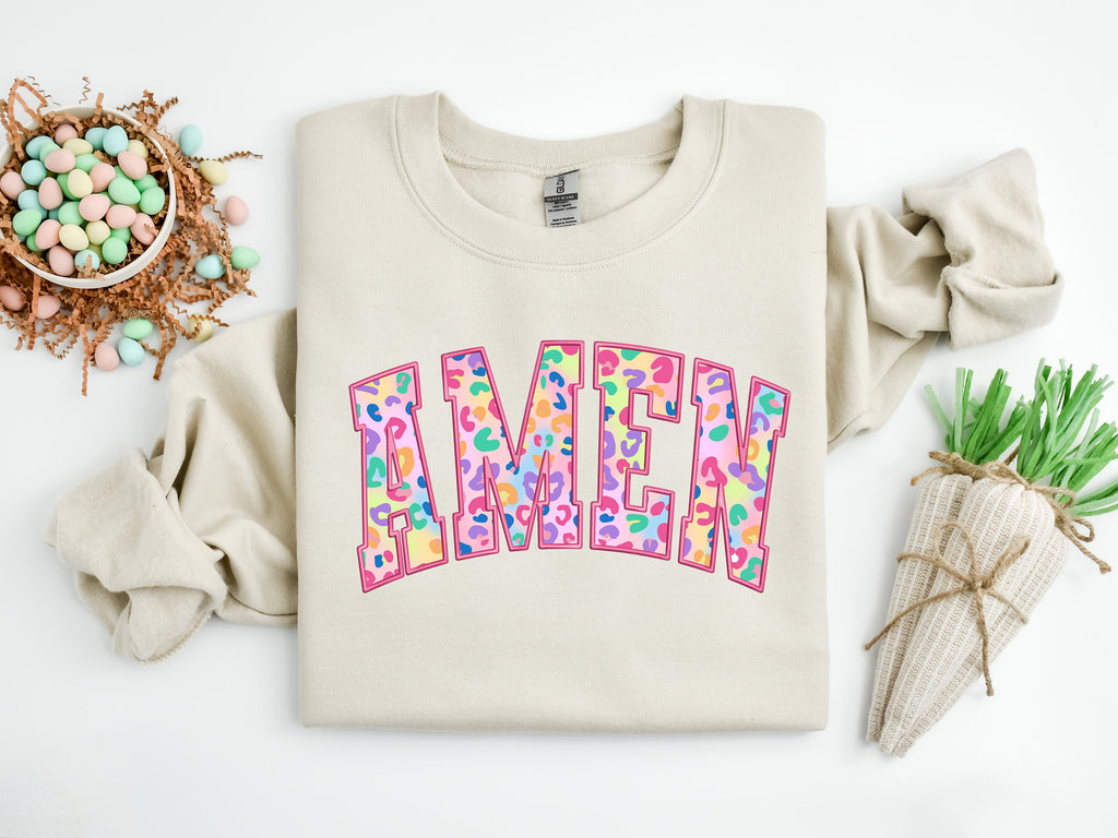 Easter Amen Shirt: Christian Faith, Colorful Easter Design