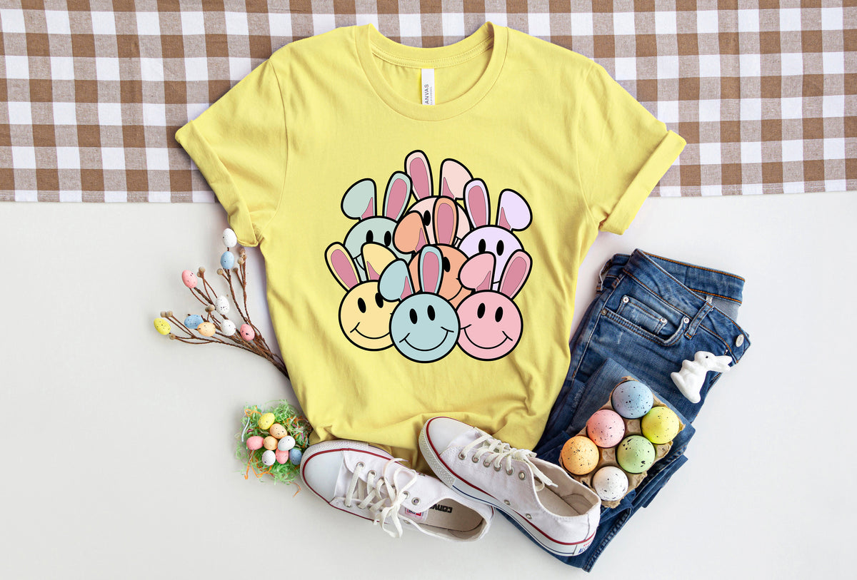 Teacher Easter Shirt: Bunny Smiles Back to School Tee
