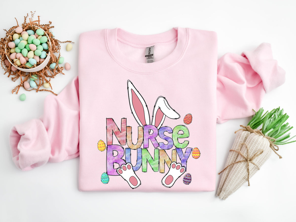 Easter Nurse Bunny Shirt: Cotton Blend Tee