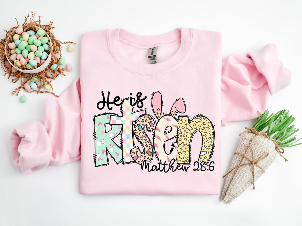 Easter He is Risen Shirt: Christian Religious Tee