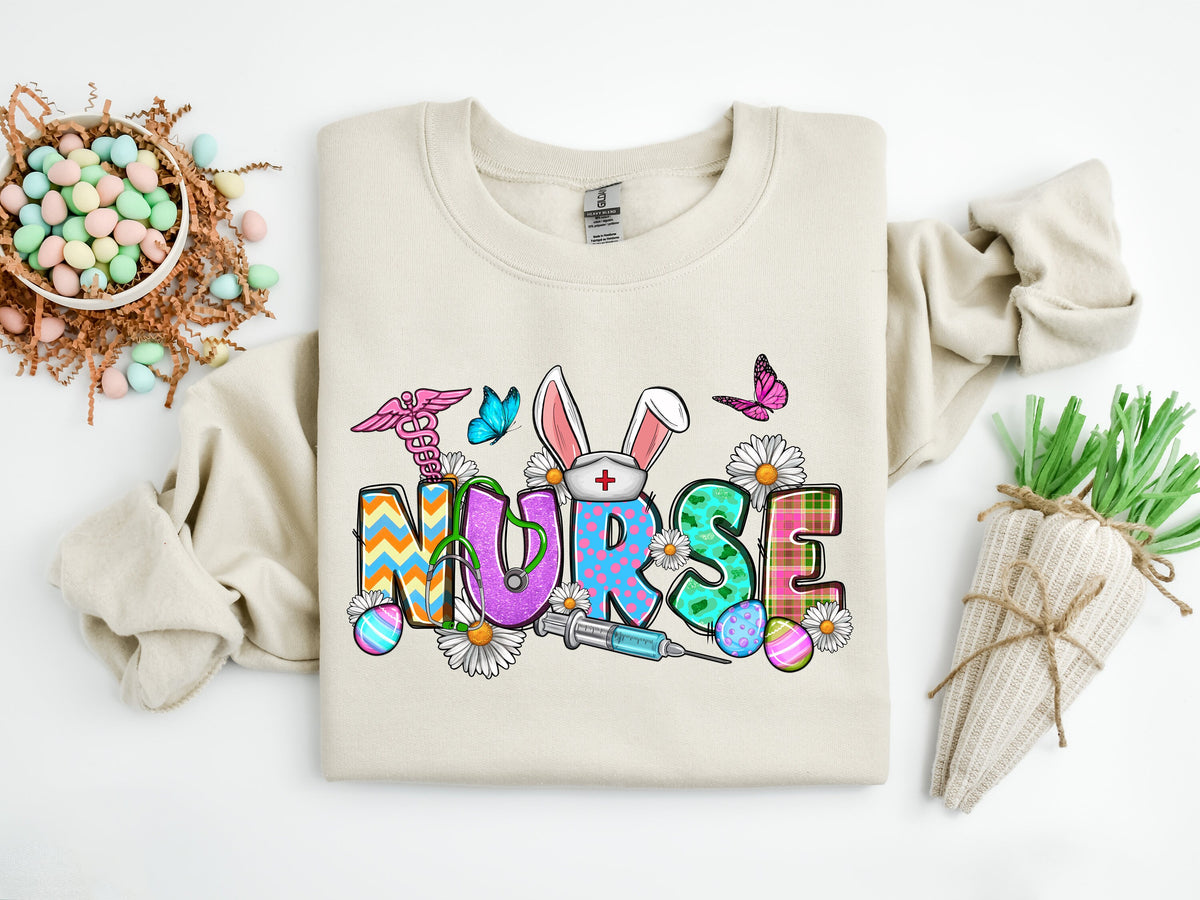 Nurse Easter Bunny T-Shirt, Easter Day Gift