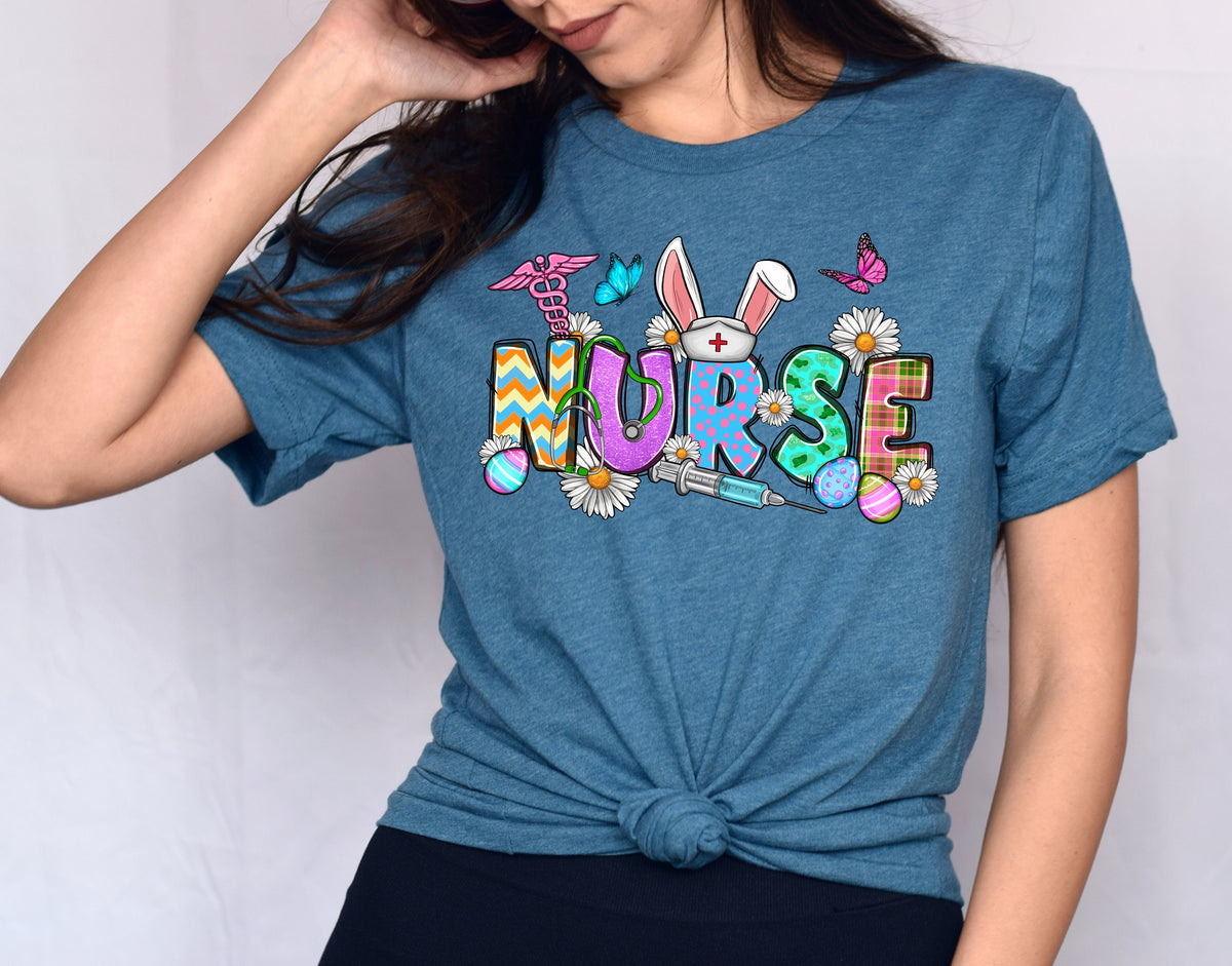 Nurse Easter Bunny T-Shirt, Easter Day Gift