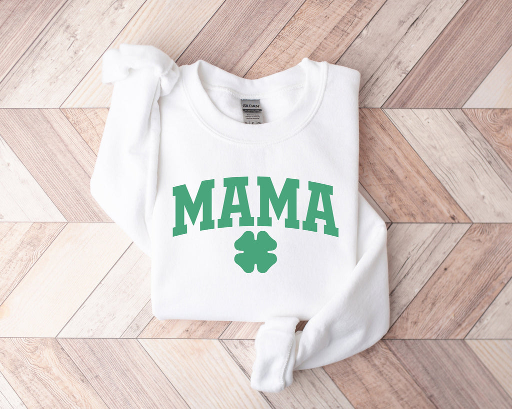 Cute Lucky Mama St Patrick's Day Sweatshirt, Irish Mom