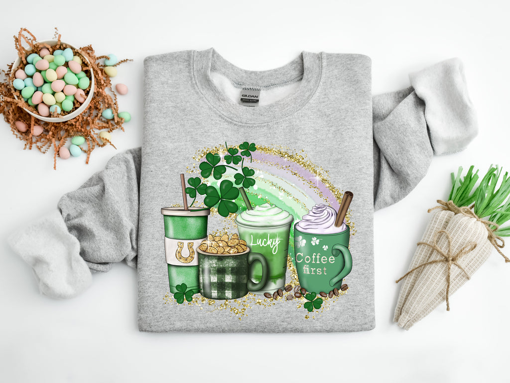 Lucky Latte St Patrick's Day Shirt: Irish Coffee Tee