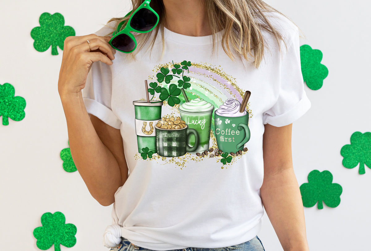 Lucky Latte St Patrick's Day Shirt: Irish Coffee Tee