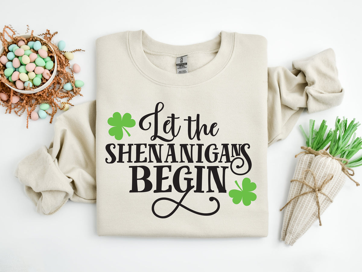 St. Patrick's Day Shirt: Let The Shenanigans Begin, Lucky Irish Tee