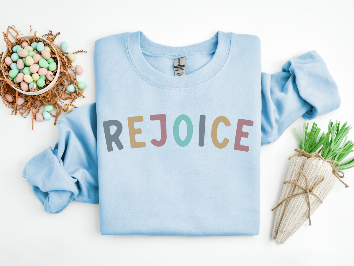 Rejoice Christian Shirt, Faith Based Easter Gift