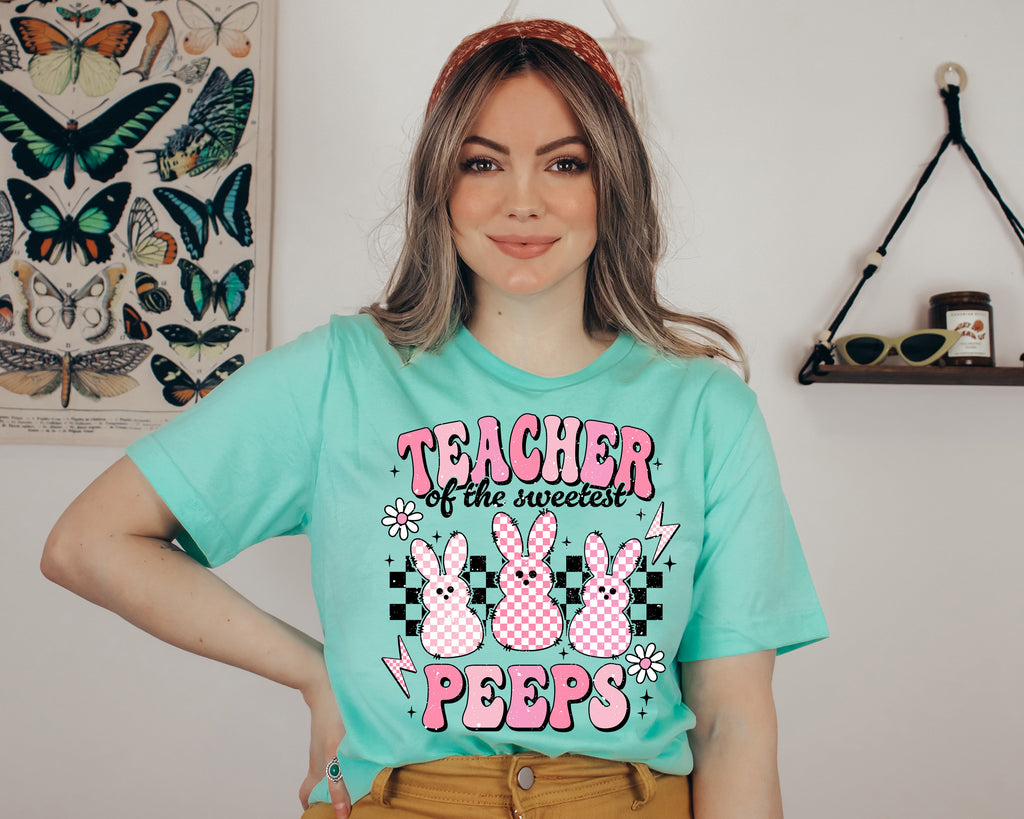 Teacher Peeps Easter Shirt: Eggcellent Student Bunny Tee