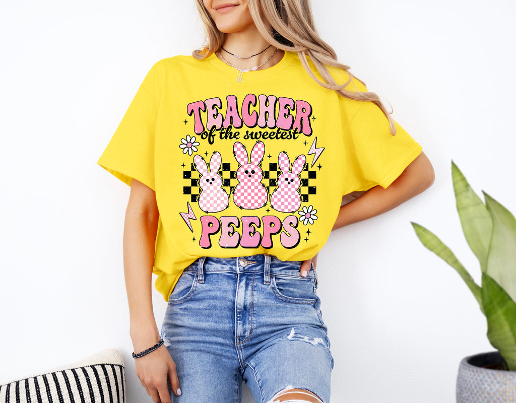 Teacher Peeps Easter Shirt: Eggcellent Student Bunny Tee