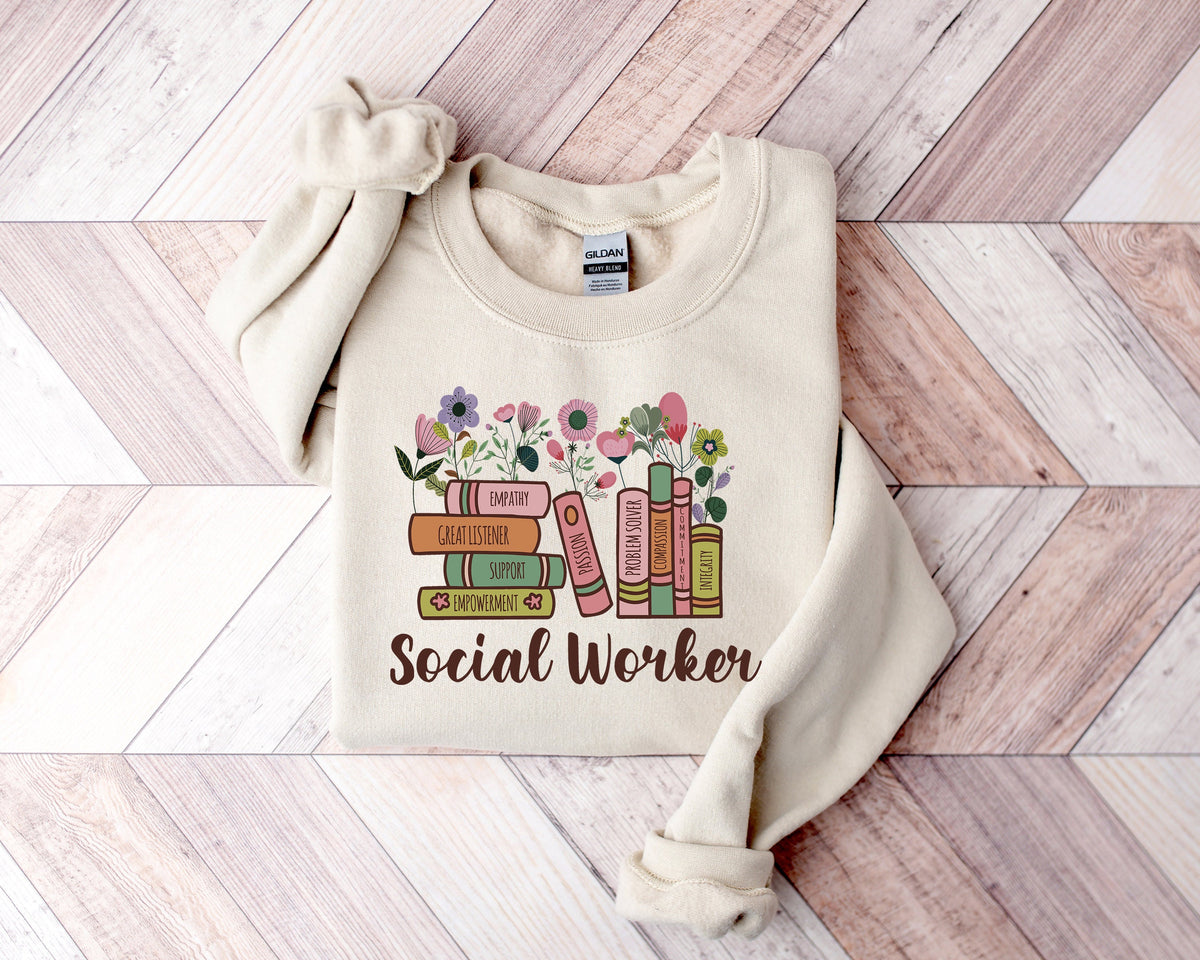 Retro Social Worker T-Shirt, Future Healthcare Gift