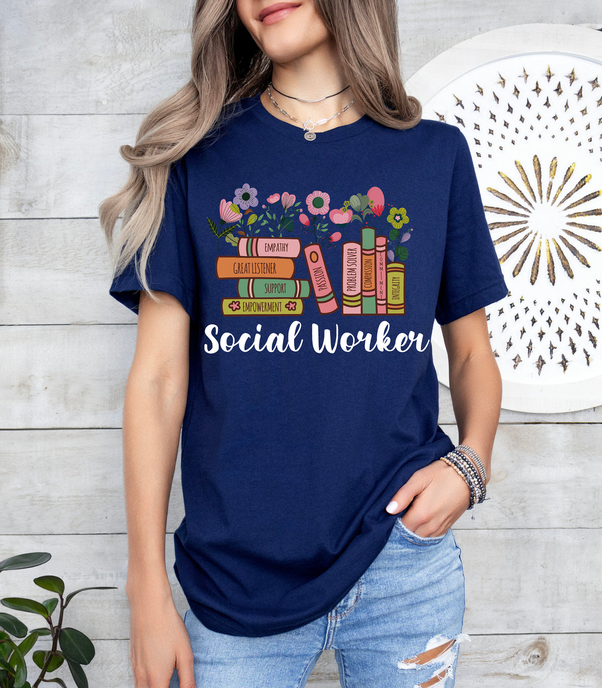 Retro Social Worker T-Shirt, Future Healthcare Gift