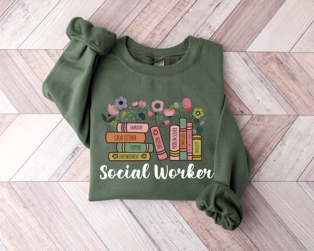 Retro Social Worker T-Shirt, Future Healthcare Gift