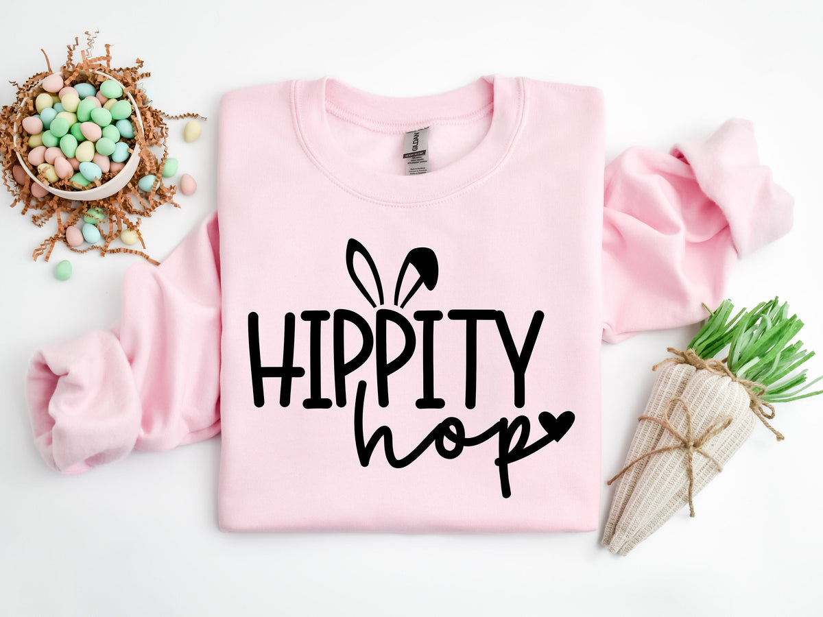 Hippity Hop Easter Bunny Shirt: Graphic Tee for Kids & Teachers