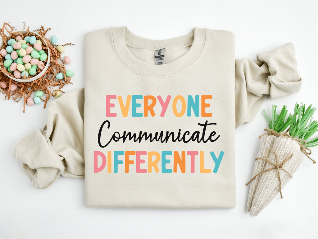 Autism Awareness Shirt: Everyone Communicate Differently Tee