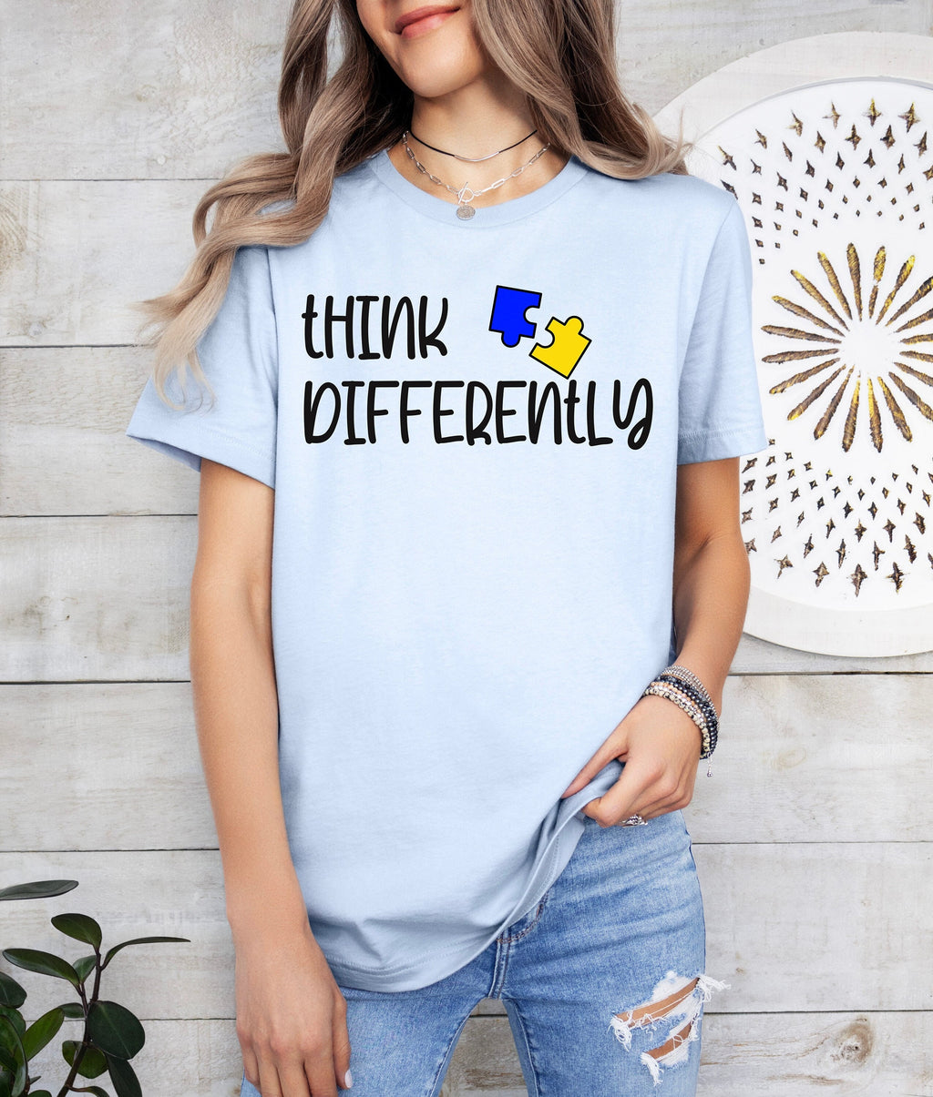 Think Differently Autism Awareness Shirt