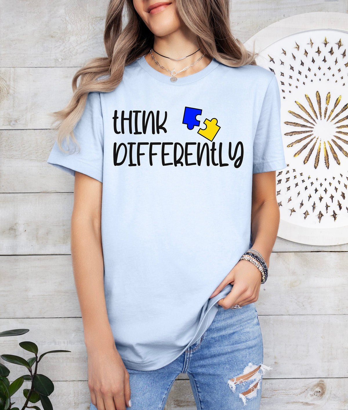 Think Differently Autism Awareness Shirt