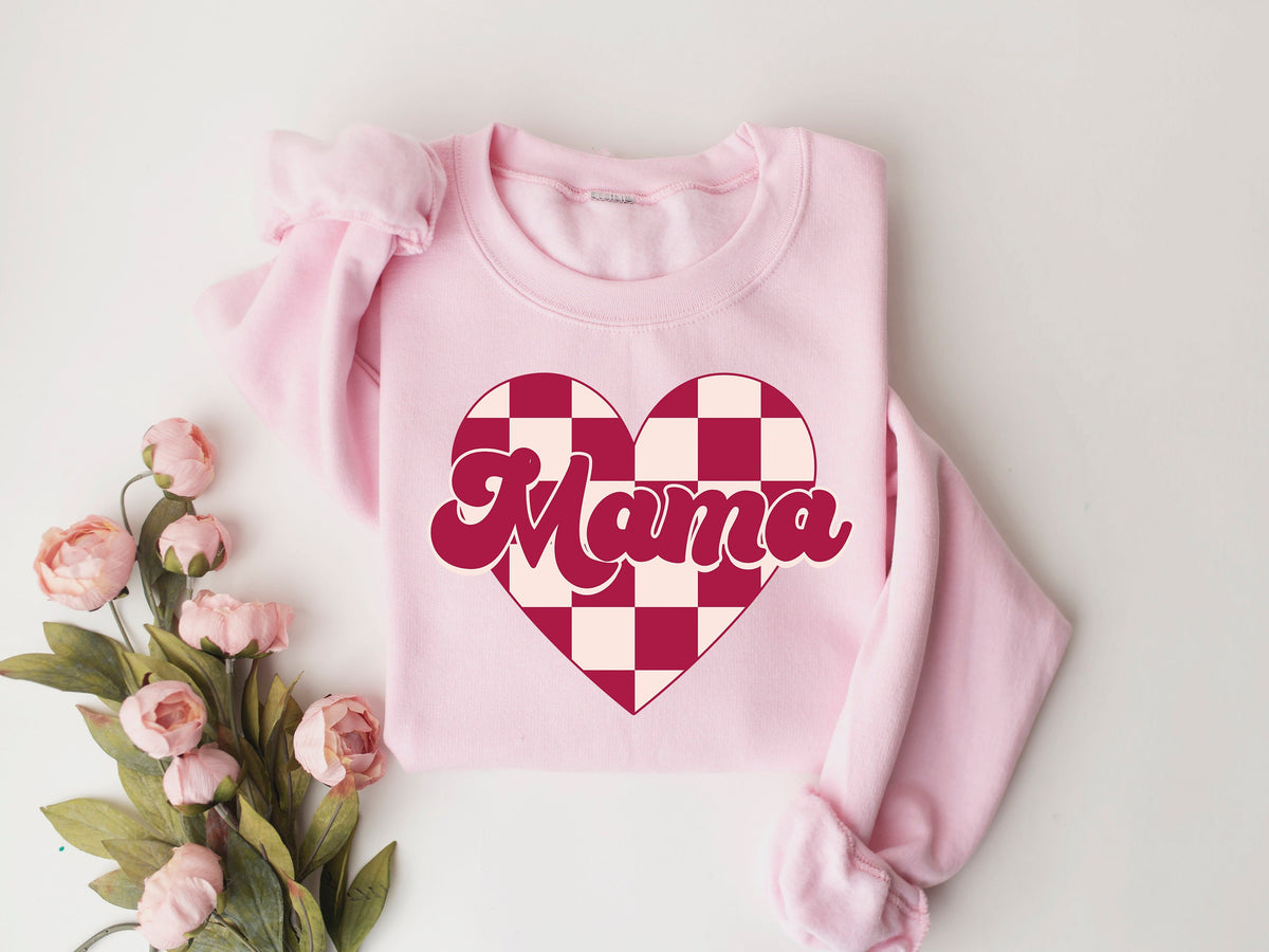 Mama Heart Graphic Sweatshirt, Mother's Day Gift