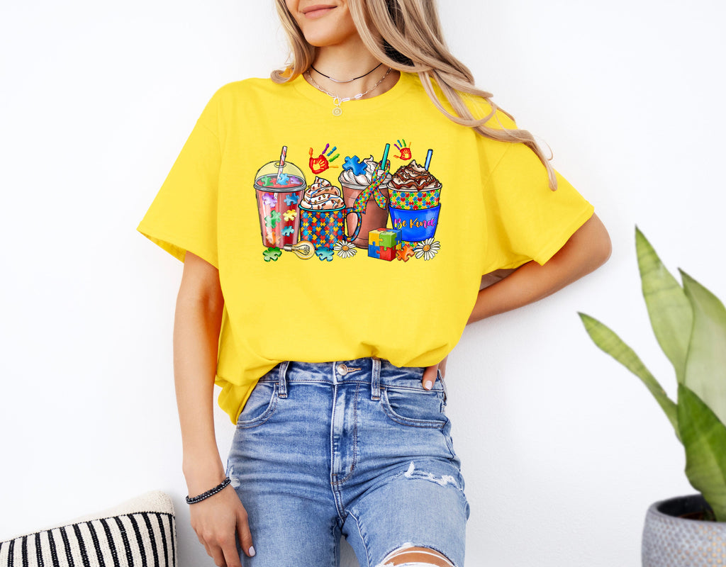 Autism Awareness Be Kind Shirt: DTF Print