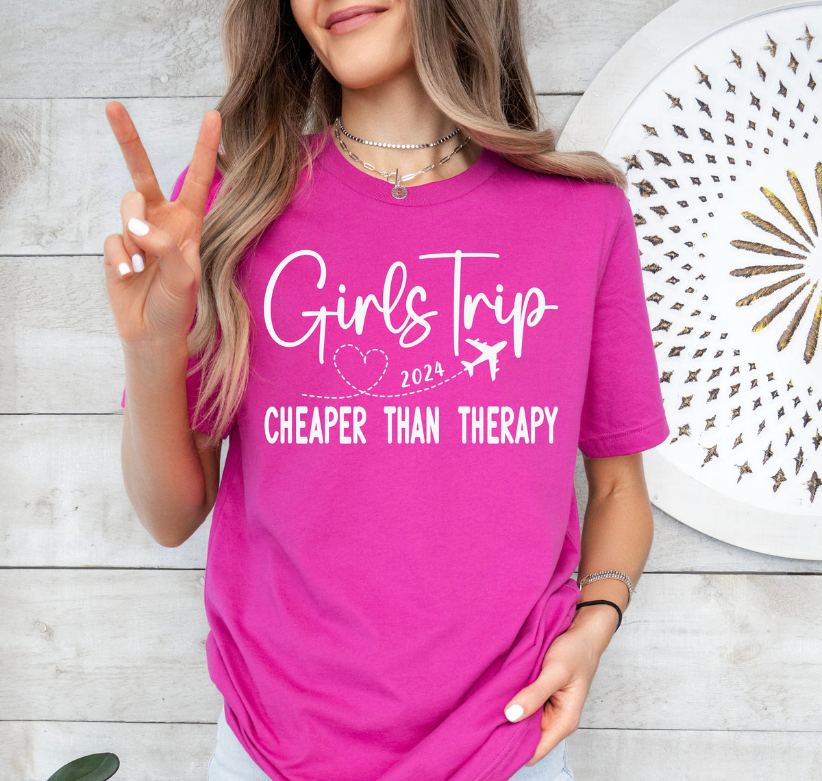 Girls Trip 2024 Shirt: Vacation Mode, Cheaper Than Therapy