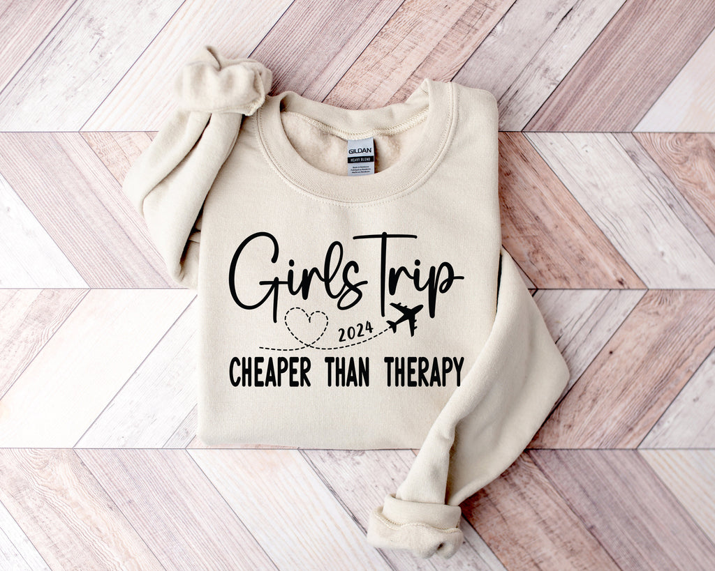 Girls Trip 2024 Shirt: Vacation Mode, Cheaper Than Therapy