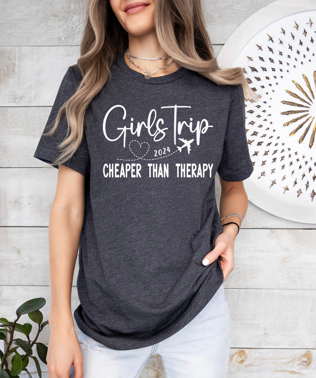 Girls Trip 2024 Shirt: Vacation Mode, Cheaper Than Therapy