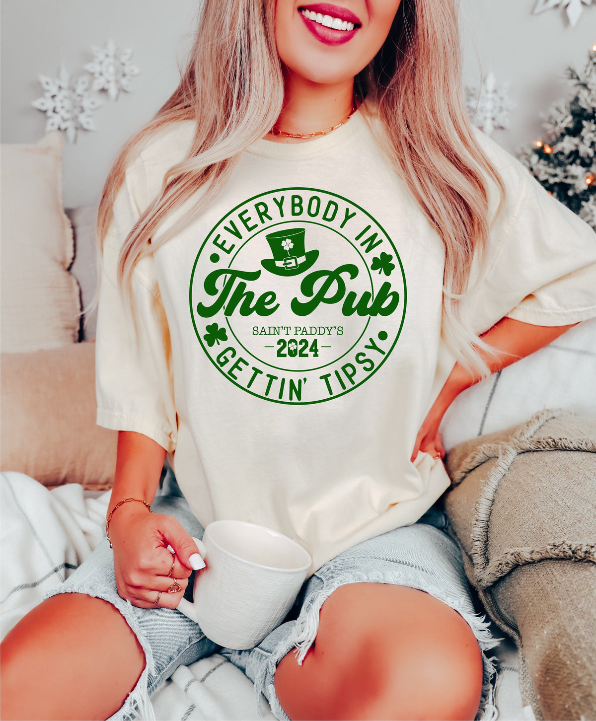 Funny St. Patrick's Day Sweatshirt: Tipsy Irish Pub Tee