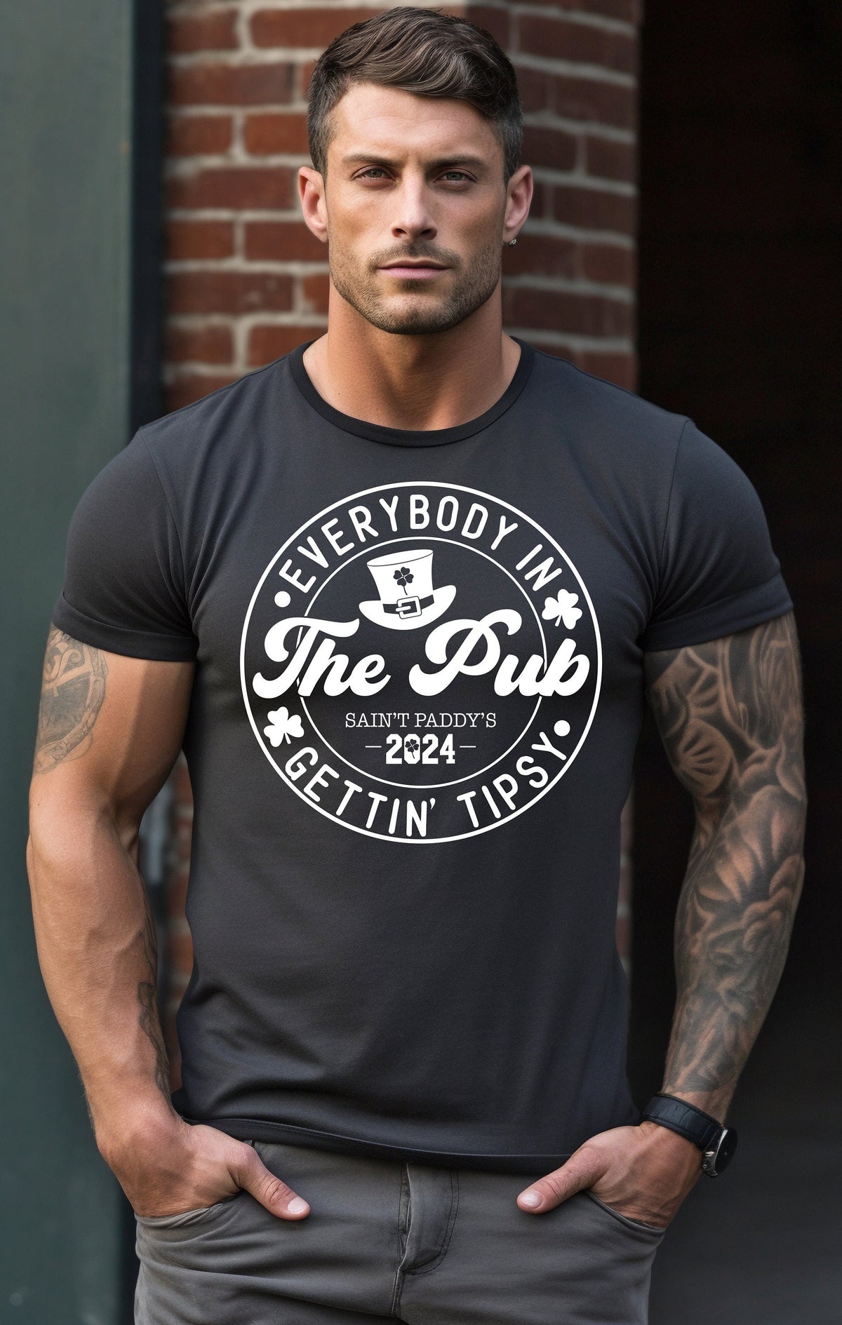 Funny St. Patrick's Day Sweatshirt: Tipsy Irish Pub Tee
