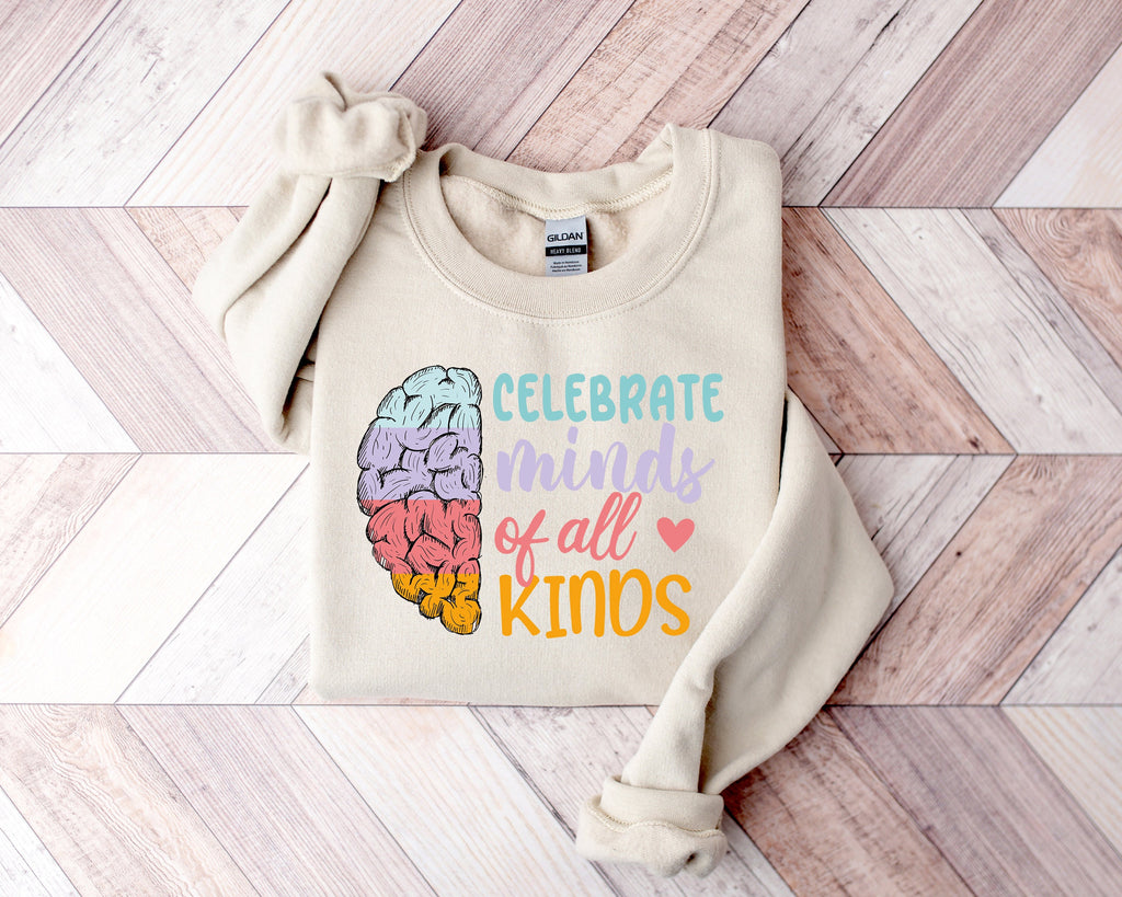 Neurodiversity Shirt: Celebrate Minds of All Kinds, SPED Teacher Tee