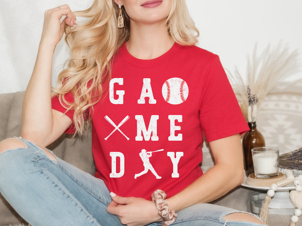 Baseball Game Day Shirt: Cotton Baseball Mom Tee