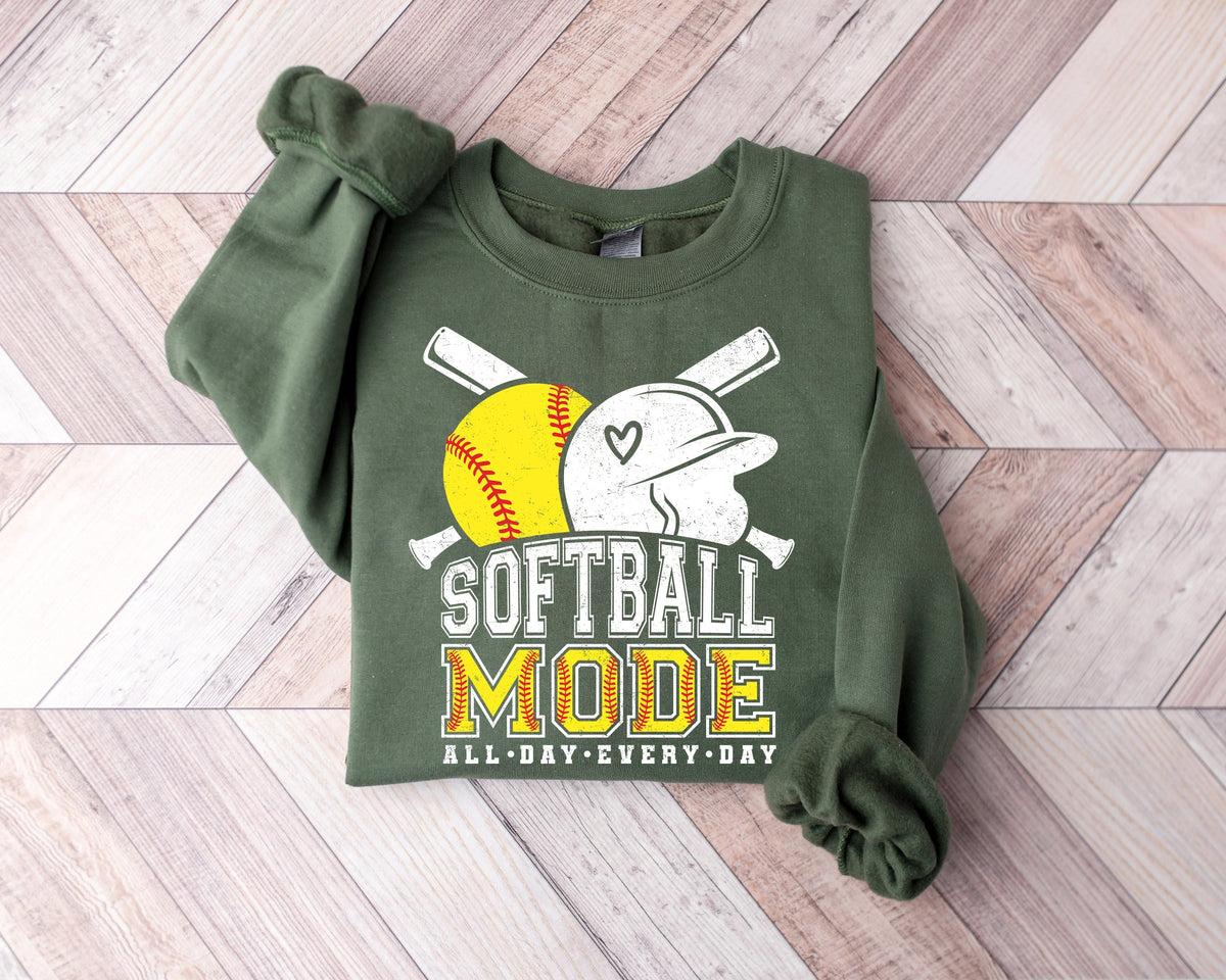 Softball Mom Shirt: Game Day Vibes, Sports Parent Tee