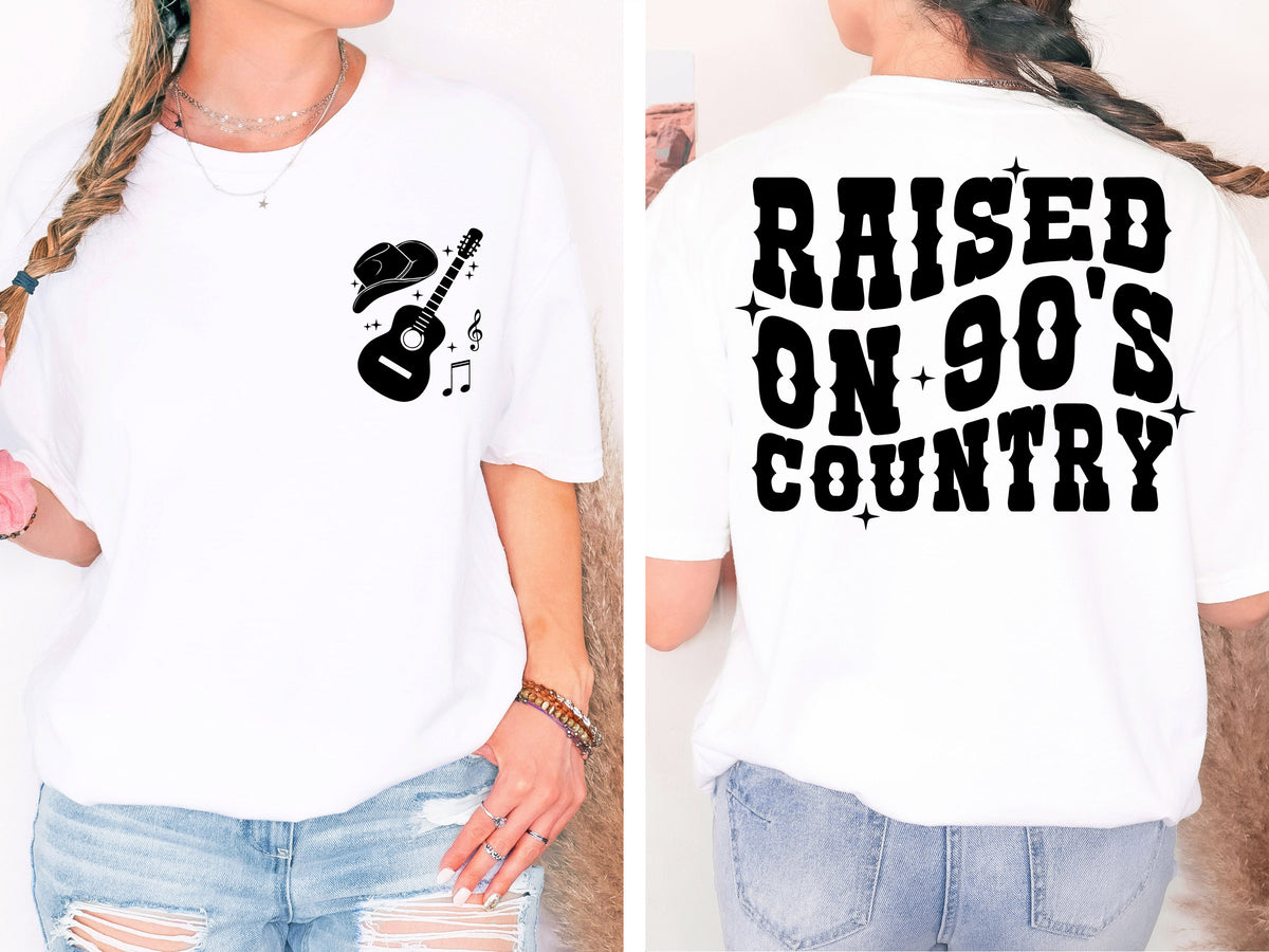 Raised on 90s Country Music Shirt: Retro Nashville Tee