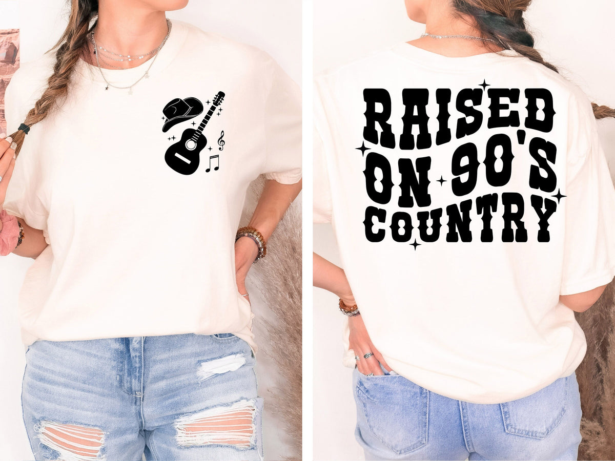 Raised on 90s Country Music Shirt: Retro Nashville Tee
