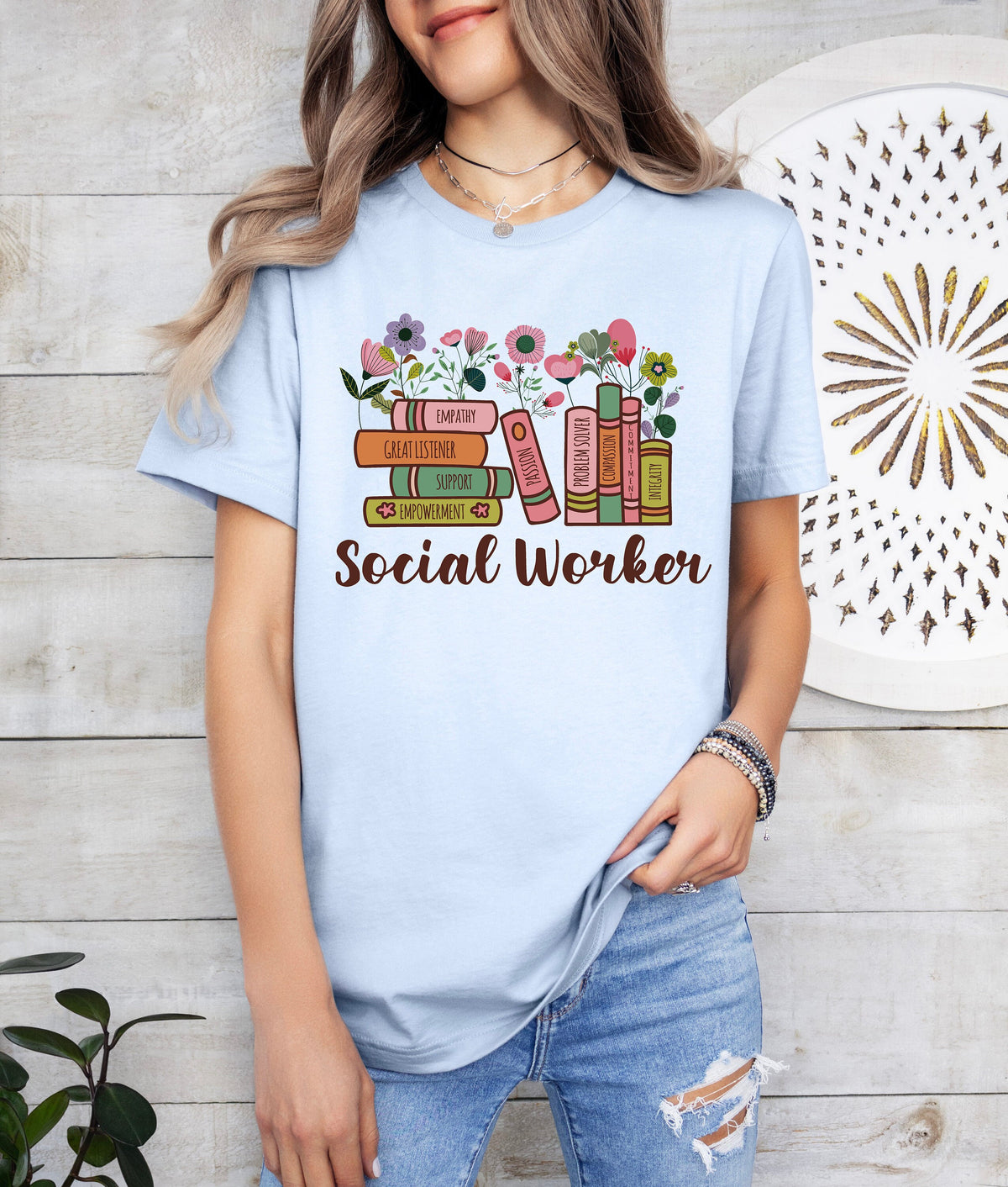Retro Social Worker T-Shirt, Future Healthcare Gift