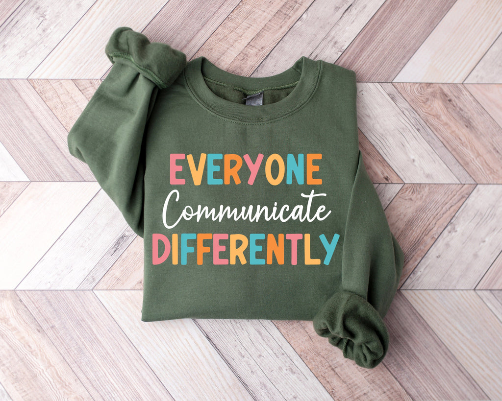 Autism Awareness Shirt: Everyone Communicate Differently Tee