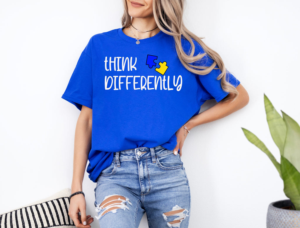 Think Differently Autism Awareness Shirt