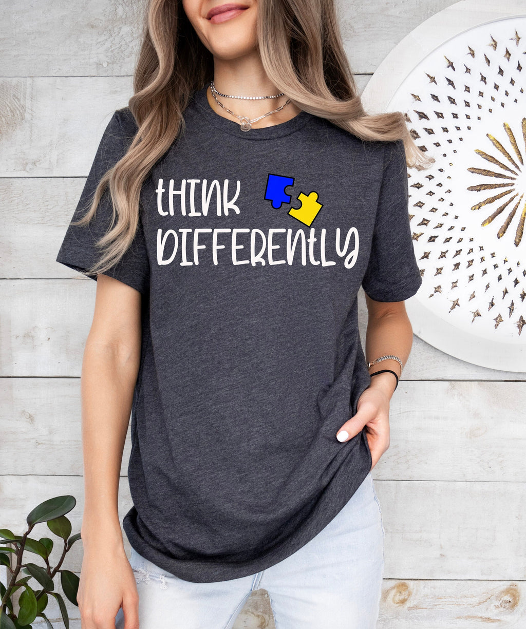 Think Differently Autism Awareness Shirt