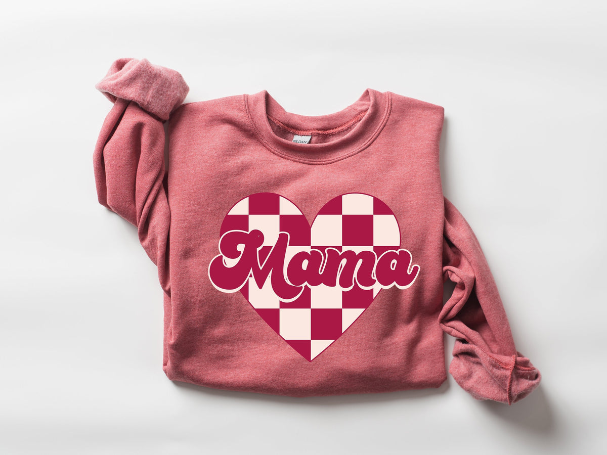 Mama Heart Graphic Sweatshirt, Mother's Day Gift