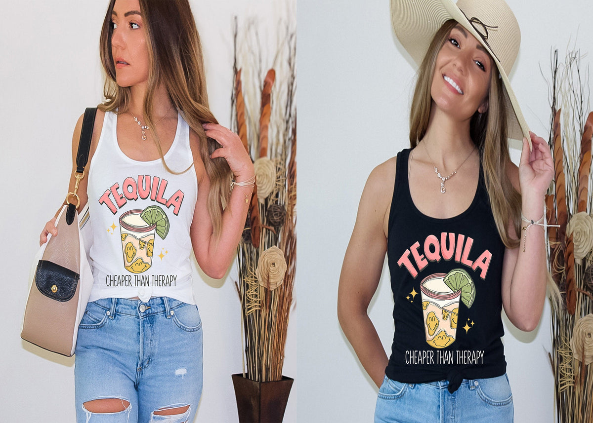 Tequila Cheaper Than Therapy Shirt: Girls Weekend Trip Tee