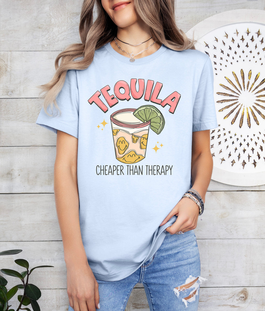 Tequila Cheaper Than Therapy Shirt: Girls Weekend Trip Tee