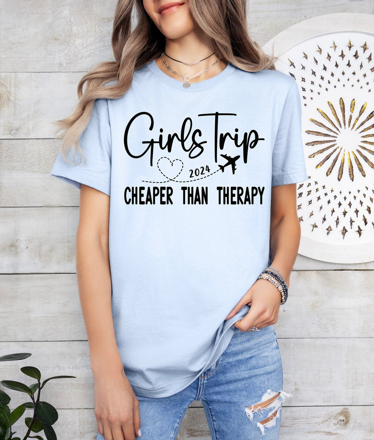 Girls Trip 2024 Shirt: Vacation Mode, Cheaper Than Therapy