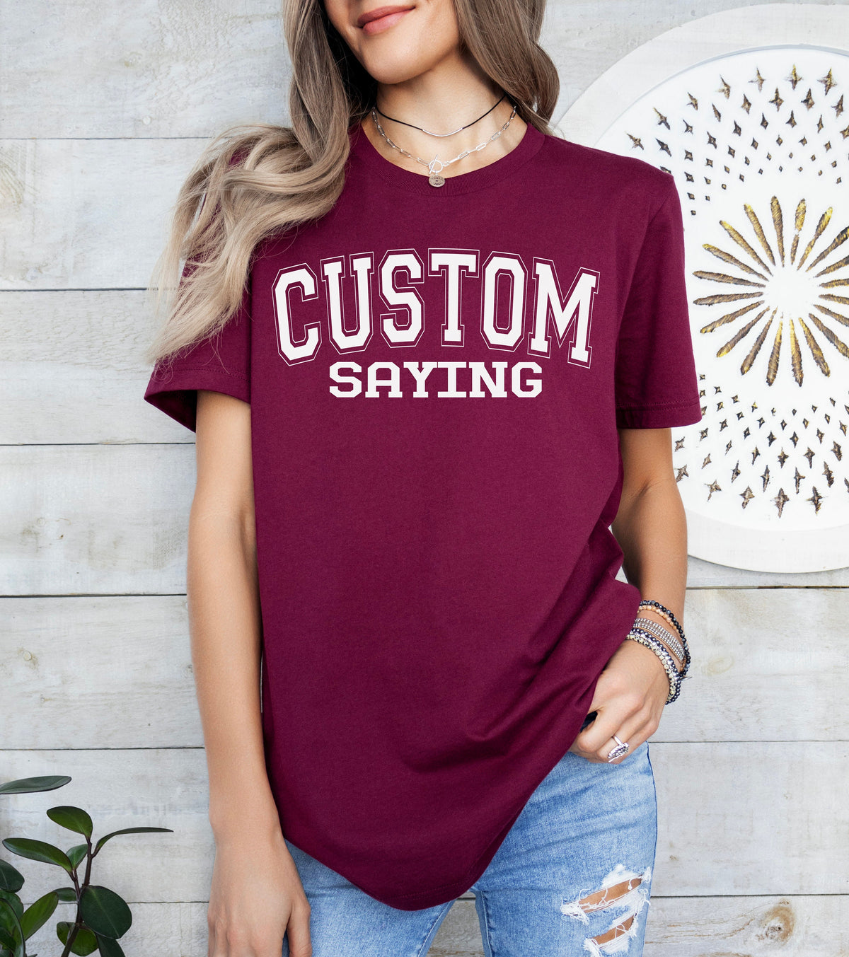 Custom College Letter Sweatshirt: Retro University Shirt