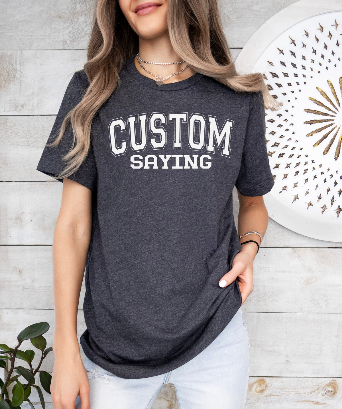 Custom College Letter Sweatshirt: Retro University Shirt
