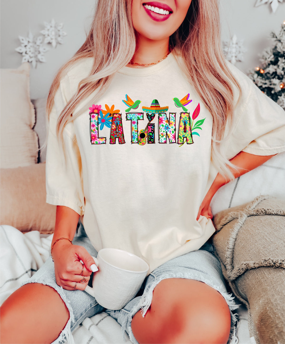 Floral Latina Shirt, Mexican Fiesta, Cinco de Mayo