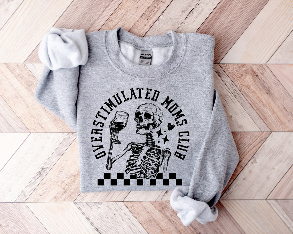 Overstimulated Moms Club Shirt: Funny Motherhood Tee