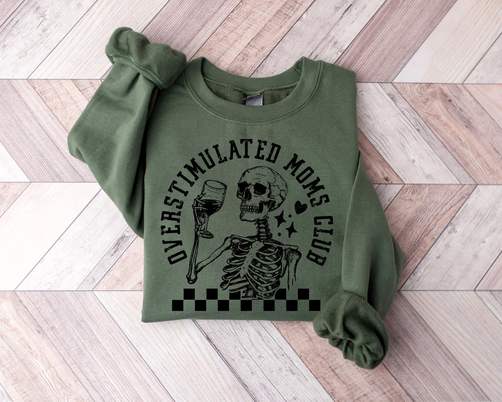 Overstimulated Moms Club Shirt: Funny Motherhood Tee